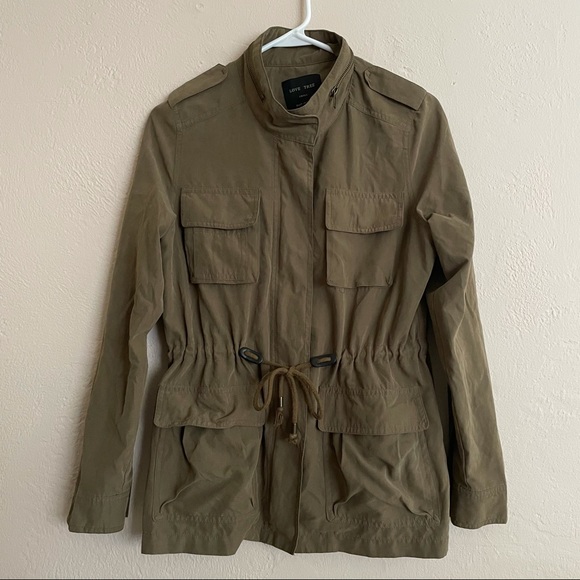 Olive Green Utility Jacket - Picture 1 of 6